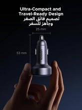 UGREEN USB C Car Charger, 30W 3-Port Type C Phone Adapter, iPhone 16 Car Charger Fast Charging, PD 3.0 30W/QC 3.0 22.5W, for iPhone 16/15/14 Series, Samsung, Huawei, Xiaomi, Redmi, iPad, AirPods
