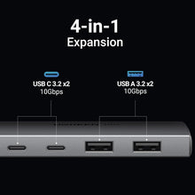 UGREEN USB C Hub 10Gbps, USB Adapter with 4 Type C 3.2 Ports Splitter Hub Multiport Extension for Laptop, Desktop PC, Xbox, PS5, Mouse, Keyboard, Flash Drive, U Disk, Printer