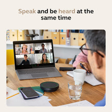 Jabra Speak2 55 Wireless Bluetooth Speakerphone (2025 Edition) - Portable Speaker with 4 Noise-Cancelling Mics - Certified Microsoft Teams Speaker - Dark Grey