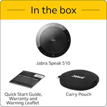 Jabra Speak 510 Speaker Phone - Unified Communications Certified Portable Conference Speaker with USB – Connect with Laptops, Smartphones and Tablets