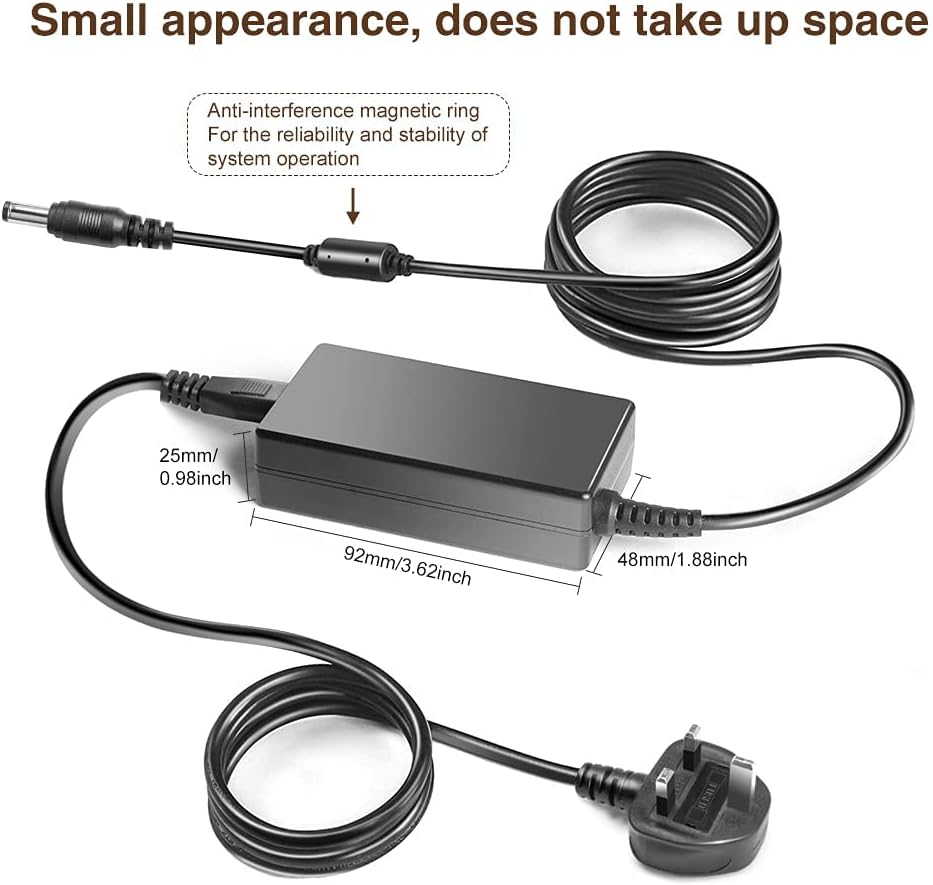 TAIFU 24V Power Supply Adapter for Brother ScanNCut 2 CM350 CM-250 CM100DM CM550 CM900 CM650 Scanner Logitech G25 G27 G29 G920 G923 G940 Microsoft Xbox 360 Racing Wheel Bose Soundbar 500 Charger Cable