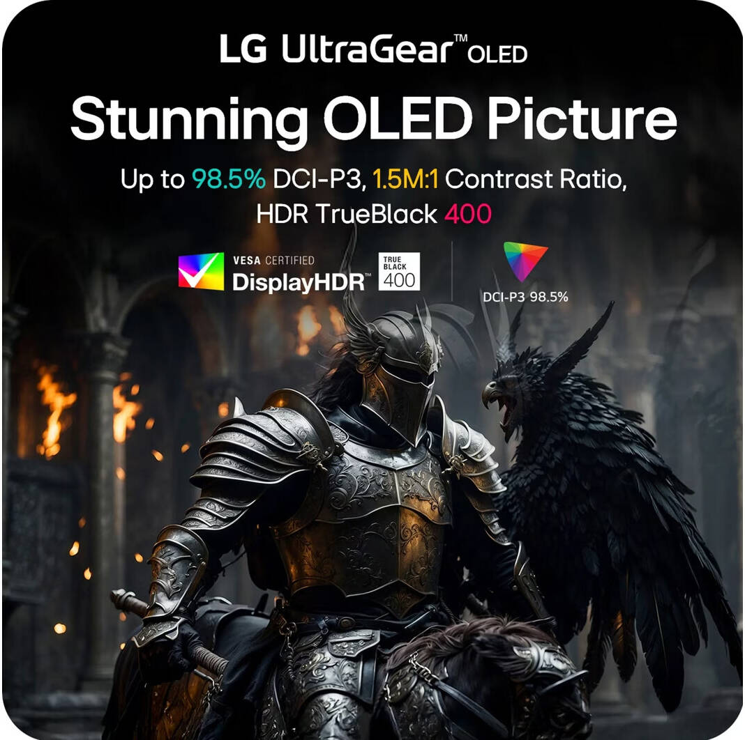 LG 45GX950A UltraGear Gaming Monitor, 45" OLED Display, 5K2K (5120 x 2160) Resolution, 165Hz Refresh Rate, 0.03ms (GtG) Response Time, AMD FreeSync Premium Pro & NVIDIA G-Sync Technology | 45GX950A