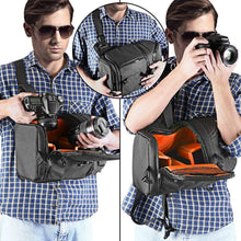 Neewer Professional Camera Sling Backpack for Nikon Canon Sony and Other DSLR and Lens, Tripod, Other Accessories, Waterproof and Anti Tear Bag with Padded Partitions