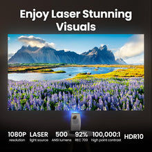 [2025 Launch]BenQ GV50 Laser Portable Projector, 500Lms, 1080p, 4K Supported, Ceiling Projection, Tripod Base, Rotating Angle, Google TV, Certified Netflix, WiFi & Bluetooth, Deep Woofer Speaker.