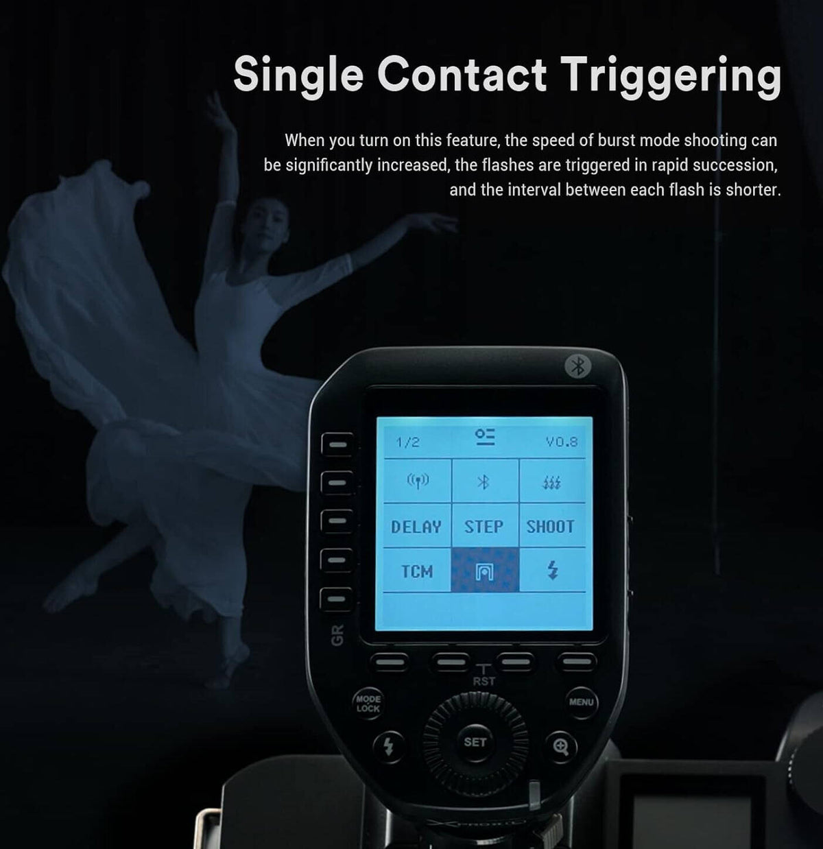 Godox XPro II C 2.4 GHz TTL Wireless Flash Trigger for Canon E TTL II, HSS to 1/8000 s, 16 Groups / 32 Channels