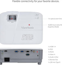 ViewSonic PS502X 4,000 ANSI Lumens XGA Short Throw Business Projector - White
