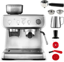 Breville Barista Max | Fully Automatic Espresso Machine | With Built-in Grinder and 15 Bar Italian Pump [VCF126X]