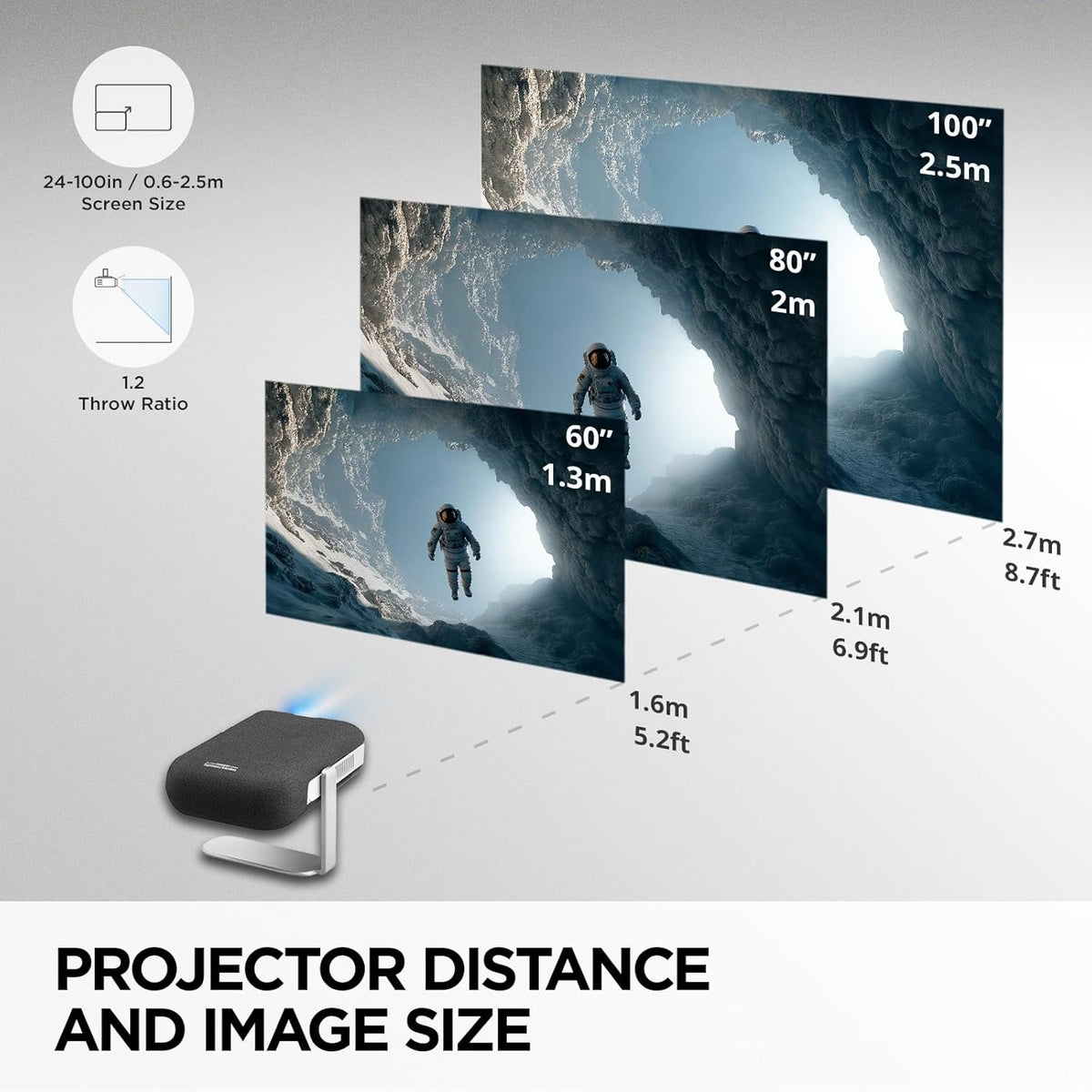 ViewSonic M1X Smart LED Portable Projector with Harman Kardon Speakers