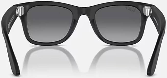 Meta Ray-Ban RAY-BAN RW 4008 WAYFARER Matte Black, Polarized Gradient Graphite 53/22/155 RW4008