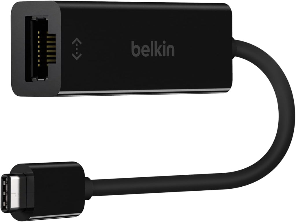 Belkin Usb-If Certified Usb Type C (Usb-C) To Gigabit Ethernet Adapter, Compatible With Usb-C Devices Including New Macbook, Macbook Pro (2016), Xps And Chromebook Pixel (F2Cu040Btblk)