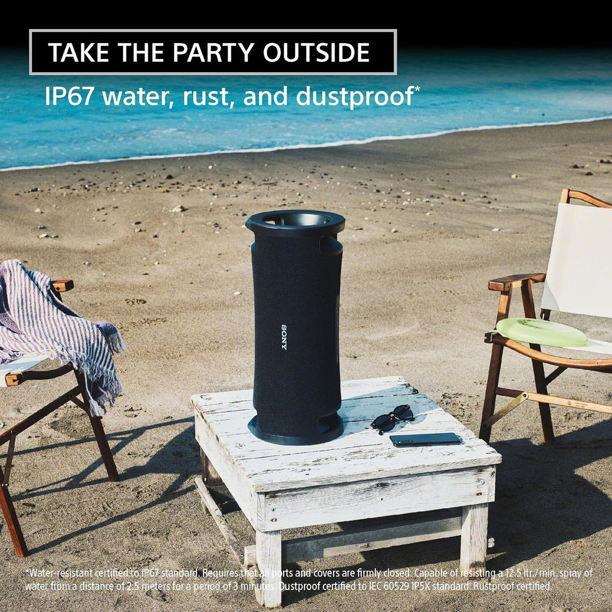Sony ULT FIELD 7 Wireless Portable Speaker, P67 Waterproof, Dustproof and Rustproof, 30-Hour Battery life, Quick Charging,ULT POWER SOUND Series, 2024 UAE Model