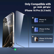 UGREEN iPhone 16 Pro Max Screen Protector 6.9'' Innovative Auto Installation 9H Unbreakable Protection] 1:1 Full Coverage Tempered Glass Screen Protector, Case Friendly, HD Clear 2 Pack