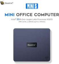 Beelink Business Mini Pc N5095 (4C/4T up to 2.9GHz) 8G RAM 256G SSD, Gigabit Ethernet, USB 3.0, 4K Dual HDMI Wi-Fi5 BT4.0, Auto Power On Wake On LAN, Reliable office mini computer