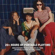 Marshall Middleton Bluetooth Portable Speaker for Outdoor Adventures, 20+ hours of Wireless playtime, water resistant IP67 50W - Cream