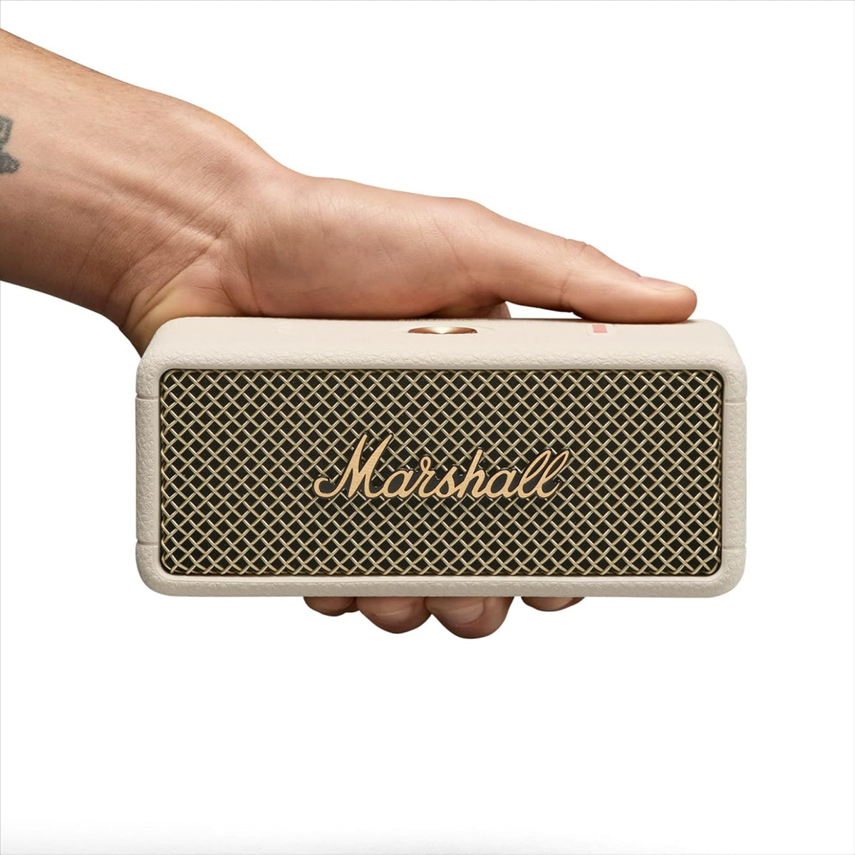 Marshall Emberton III Portable Bluetooth Speaker - Water Resistant Wireless Speaker Portable Speaker with 32+ Hours of Playtime - Cream