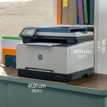 HP Color LaserJet Pro MFP 3303sdw - Print, Copy, Scan; Wireless, Two-sided printing, 250-sheet input tray; Print speed up to 25 ppm (black) and 25 ppm (color) - Blue [499M6A]