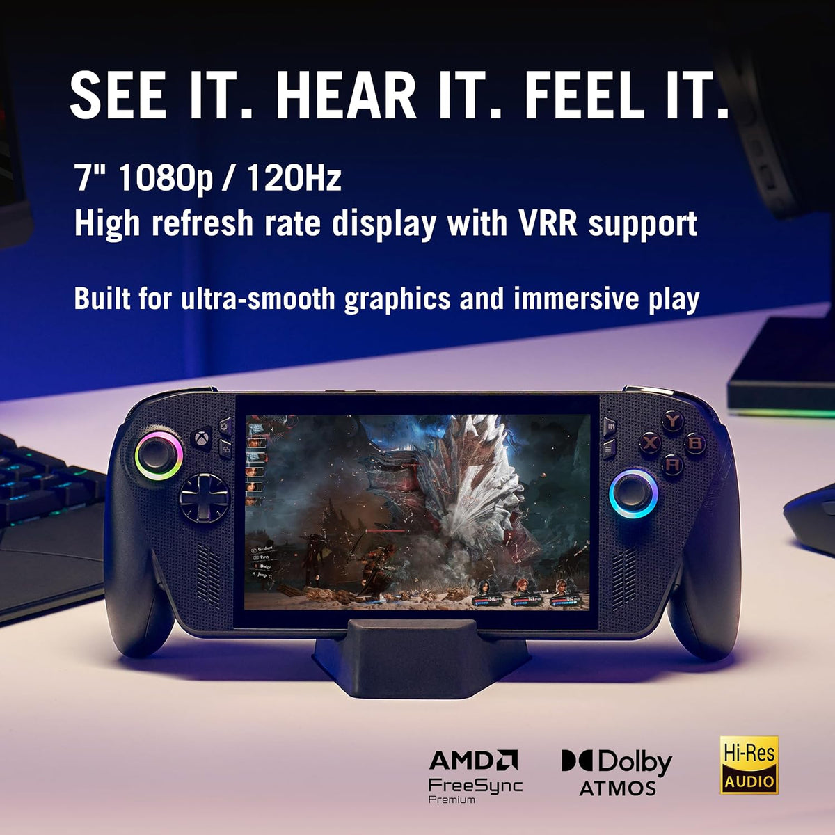 ASUS ROG Ally X Gaming Handheld Console – Black (Open Box, Damaged Box, Charger Missing - Fully Working) - Kherajani Computers