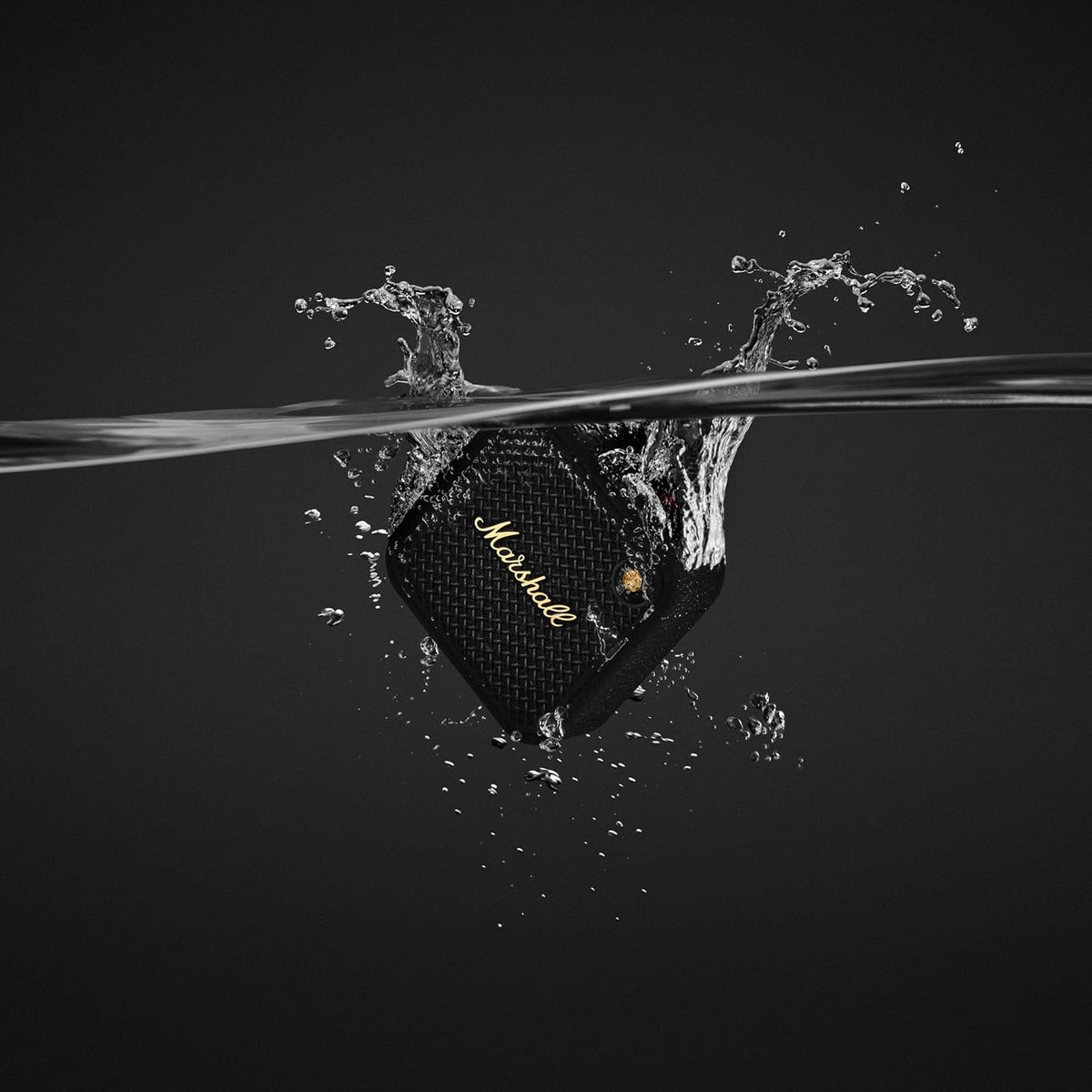 Marshall Willen II Wireless Bluetooth Speaker, Over 17+ Hours Playtime, IP67 Waterproof - Black and Brass