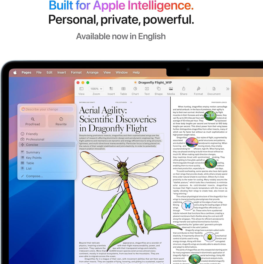 Apple 2025 MacBook Air (13-inch, Apple M4 chip with 10-core CPU and 8-core GPU, 16GB Unified Memory, 256GB) - Sky Blue;English