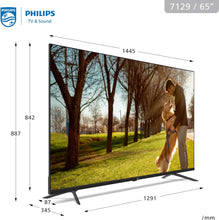Philips 65inch 4K Smart Google TV 7100 series 65PUT7129/56, Dolby Vision + HDR 10, Google Voice Assistant, Youtube, Netflix, Shahid, 2024 Model, One Year Warranty