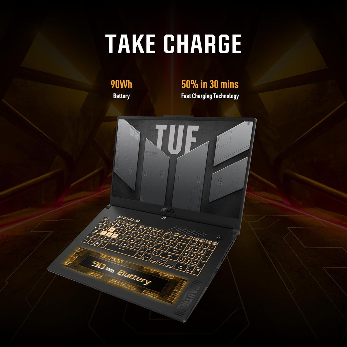 ASUS TUF F15 FX507VV-I7161G (Jaeger Gray), Gaming Laptop, i7-13620H 16GB 1TB PCIE G3 SSD, NV RTX4060, 8GB VRAM, WIN11 HOME, 15.6-inch FHD 1920X1080 16:9 144Hz, HD Webcam, Backlit-RGB-Eng-Arb-KB