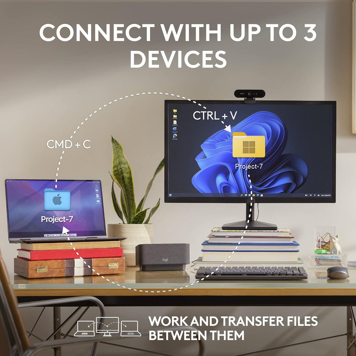 Logitech MX Anywhere 3S Compact Wireless Mouse,  USB C, Bluetooth, Windows PC, Linux, Chrome, Mac - Graphite