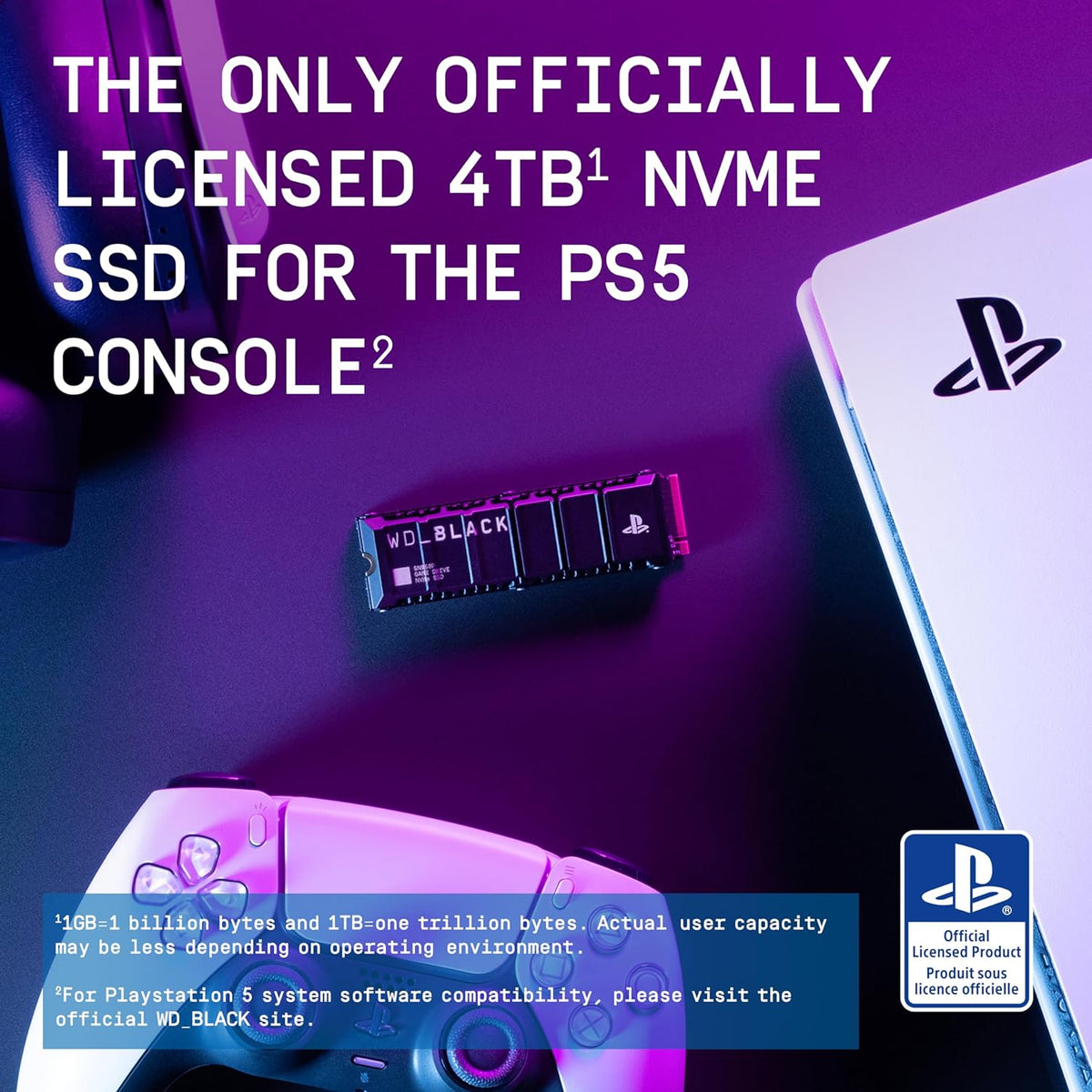 WD_BLACK 4TB SN850P NVMe M.2 SSD - Storage Expansion for PS5