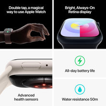 Apple Watch Series 9 [GPS 45mm] Smartwatch with Midnight Aluminum Case with Midnight Sport Band S/M. Fitness Tracker, Blood Oxygen & ECG Apps, Always-On Retina Display, Water Resistant