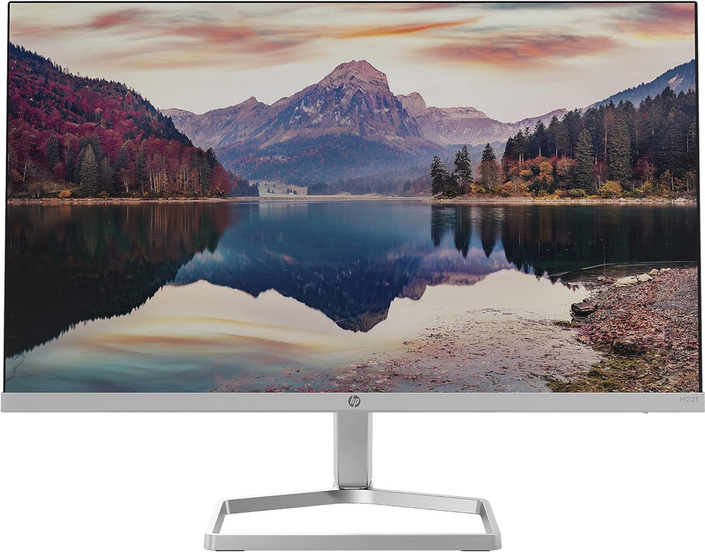 HP M22f Full HD 21.5" IPS LCD Monitor with AMD FreeSync 2021 Model - Silver Black