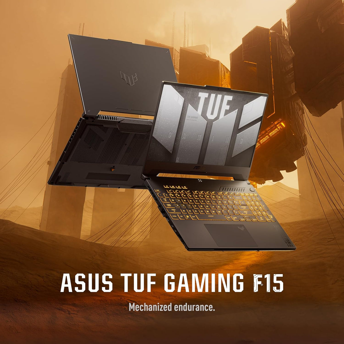 ASUS TUF F15 FX507VV-I7161G (Jaeger Gray), Gaming Laptop, i7-13620H 16GB 1TB PCIE G3 SSD, NV RTX4060, 8GB VRAM, WIN11 HOME, 15.6-inch FHD 1920X1080 16:9 144Hz, HD Webcam, Backlit-RGB-Eng-Arb-KB
