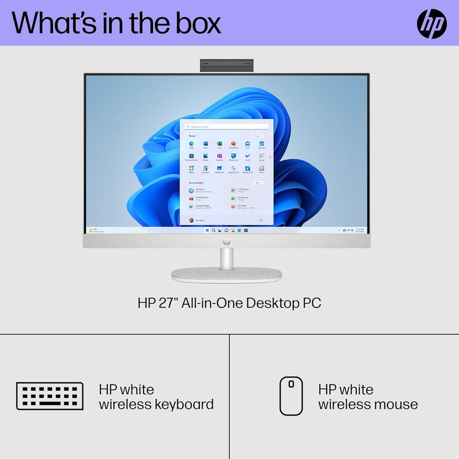 HP 27 inch All-in-One Desktop PC