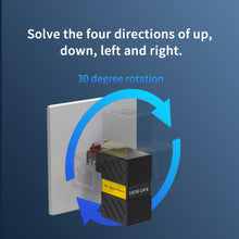 JUXINICE 360° Rotation 90 Degree Rightangle Ethernet LAN RJ45 Malet to Female, Cat5 Cat5e Cat6 Ethernet Extender Adapter (2-Pack) Black