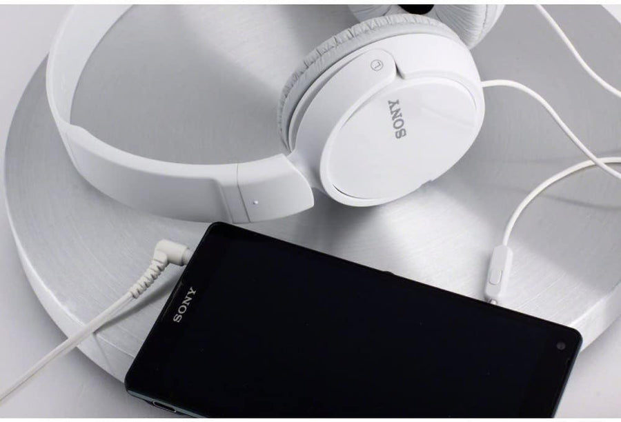 Sony MDR ZX110AP Wired On Ear Headphones with tangle free cable