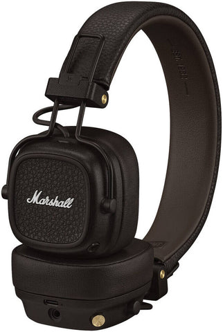 Marshall Major V Bluetooth Headphones, 40mm Dynamic Drivers, Bluetooth 5.3 Wireless Connectivity, 3.5mm Input/Output Wired Connectivity, Rugged & Foldable Design, Brown | Major-V