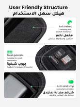 UGREEN Electronics Bag, Tech Accessories Case, Organizer Case for Travel Electronics, Water-Resistant Shockproof Organizer Pouch Compatible with Charger,Charging Cables,Flash Drive,Headphones