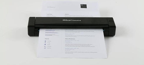 IRISCan Executive 4 Duplex Portable Mobile Document & Receipts Portable Color Scanner USB Powered, 1Click Scan to PDF, Full OCR 138 Languages, Scan to PDF/Word/XLS/JPG/Cloud/,Business Cards & Receipts