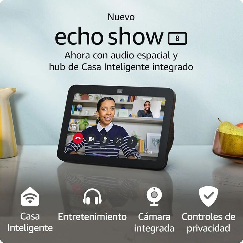 Amazon Echo Show 8 (3rd Gen) 8-Inch Smart Display With Alexa - Charcoal