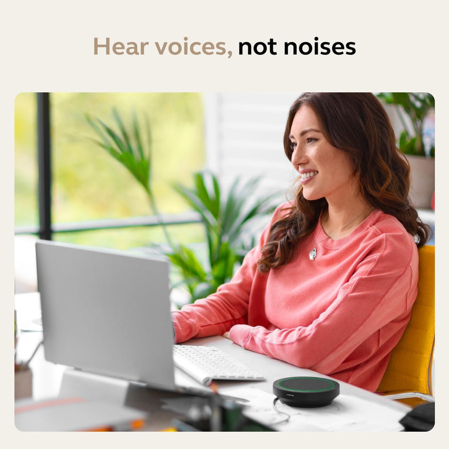 Jabra Speak2 75 (2025 Edition) Wireless Bluetooth Speakerphone - 4 Noise-Cancelling Mics