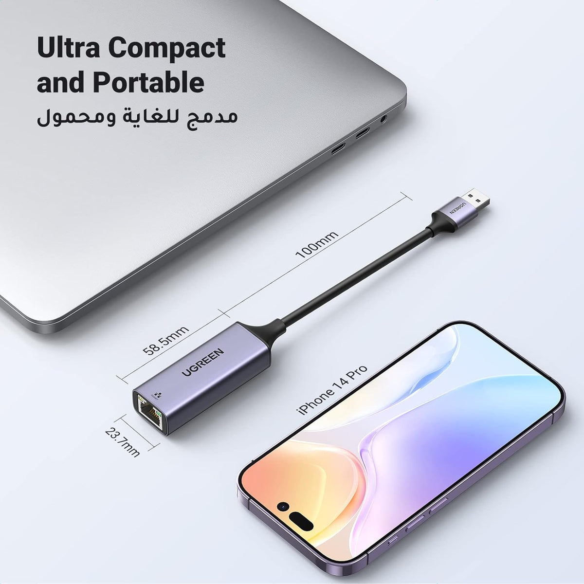UGREEN USB 3.0 Ethernet Adapter Aluminum USB 3.0 to Network 1000Mbps Gigabit RJ45 LAN Internet Adapter Converter Compatible with MacBook iMac PC Switch Surface Pro Windows Mac OS/IOS Linux, and more