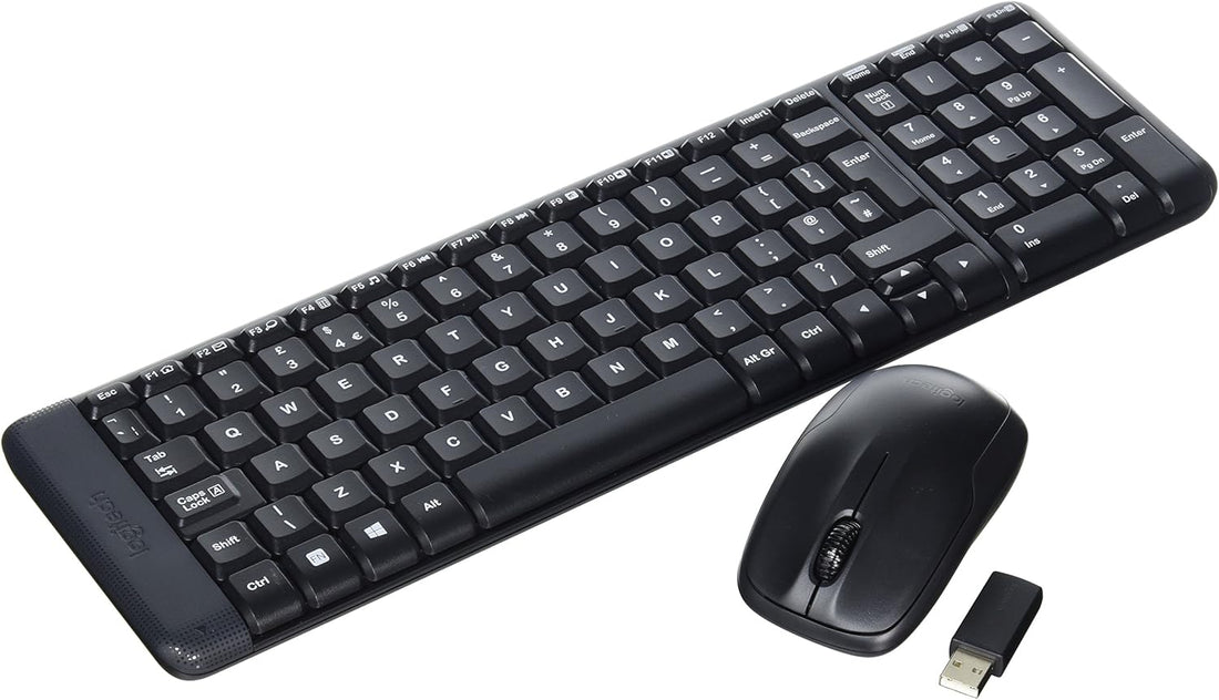 Logitech MK220 Compact Wireless Keyboard and Mouse Combo for Windows