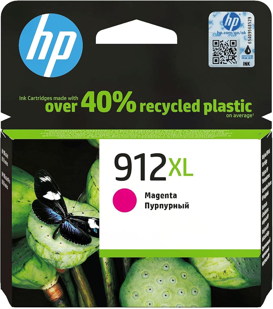 HP 912XL (3YL82AE) Multipack Original Druckerpatronen mit hoher Reichweite (für HP Officejet Pro 8010, HP OfficeJet Pro 8020) schwarz, rot, gelb, blau