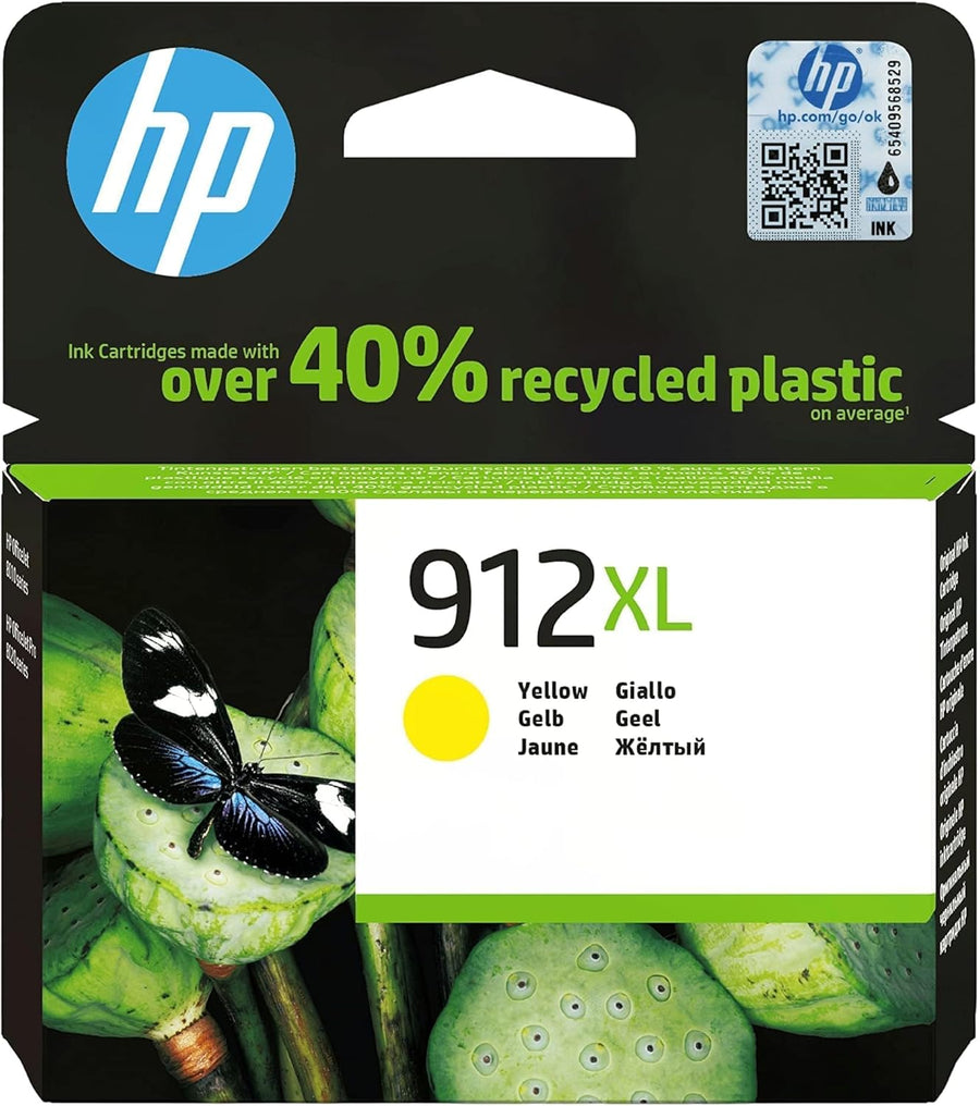 HP 912XL (3YL82AE) Multipack Original Druckerpatronen mit hoher Reichweite (für HP Officejet Pro 8010, HP OfficeJet Pro 8020) schwarz, rot, gelb, blau