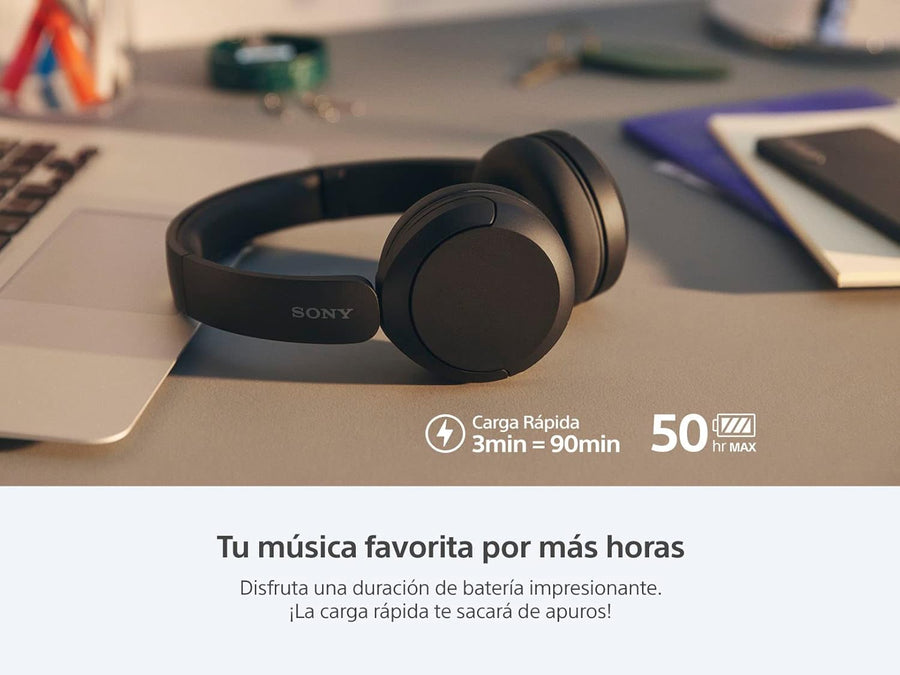 Sony WH-CH520 Wireless On-Ear Headphones Up to 50 Hours Battery Life