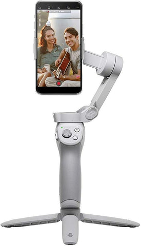 DJI OM 4 – 3-Axis Smartphone Gimbal, Magnetic Design, Portable and Foldable, DynamicZoom, CloneMe, Timelapse, Gesture Control, Spin Mode, Story Mode, Slow Motion, Panorama