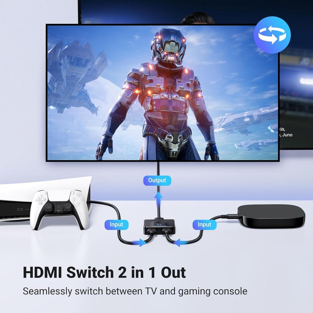 UGREEN 2 IN 1 OUT HDMI Switch