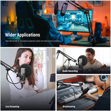 Neewer Microphone Arm Stand, Suspension Boom Scissor Microphone Arm Stand with 3/8 Inch to 5/8 Inch Screw and Cable Ties, Compatible with Blue Yeti Snowball Yeti X Quadcast etc. Max. Load 1.5 kg