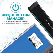 IRIScan Executive Portable Duplex Scanner - v4pro 8PPM Document Scanner: Free PDF Editor, USB, Scan to Word, PDF, XLS, Business Cards to Outlook, Duplex Scanner Win.