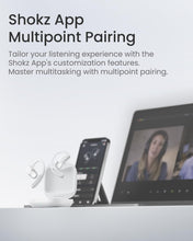 SHOKZ OpenFit Air Open-Ear Headphones, True Wireless Bluetooth Earphones with Microphone, Earbuds with Air Earhook, Fast Charging, 28h Playtime, IP54 Waterproof for Workout - White