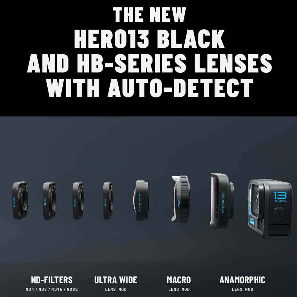 GoPro Hero13 Creator Edition Includes Hero13 Action Camera, 27 MP with Bluetooth, Volta, Media Mod, Built-in Mic, Light Mod, Magnetic Mount (1-Yr International Warranty),Black