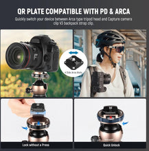 Neewer LT35 LiteTrip 61″ Carbon Fiber Travel Tripod with Panoramic Ball Head Lightweight 1.13 kg, 22 lb Load Capacity, Arca QR & Phone Grip